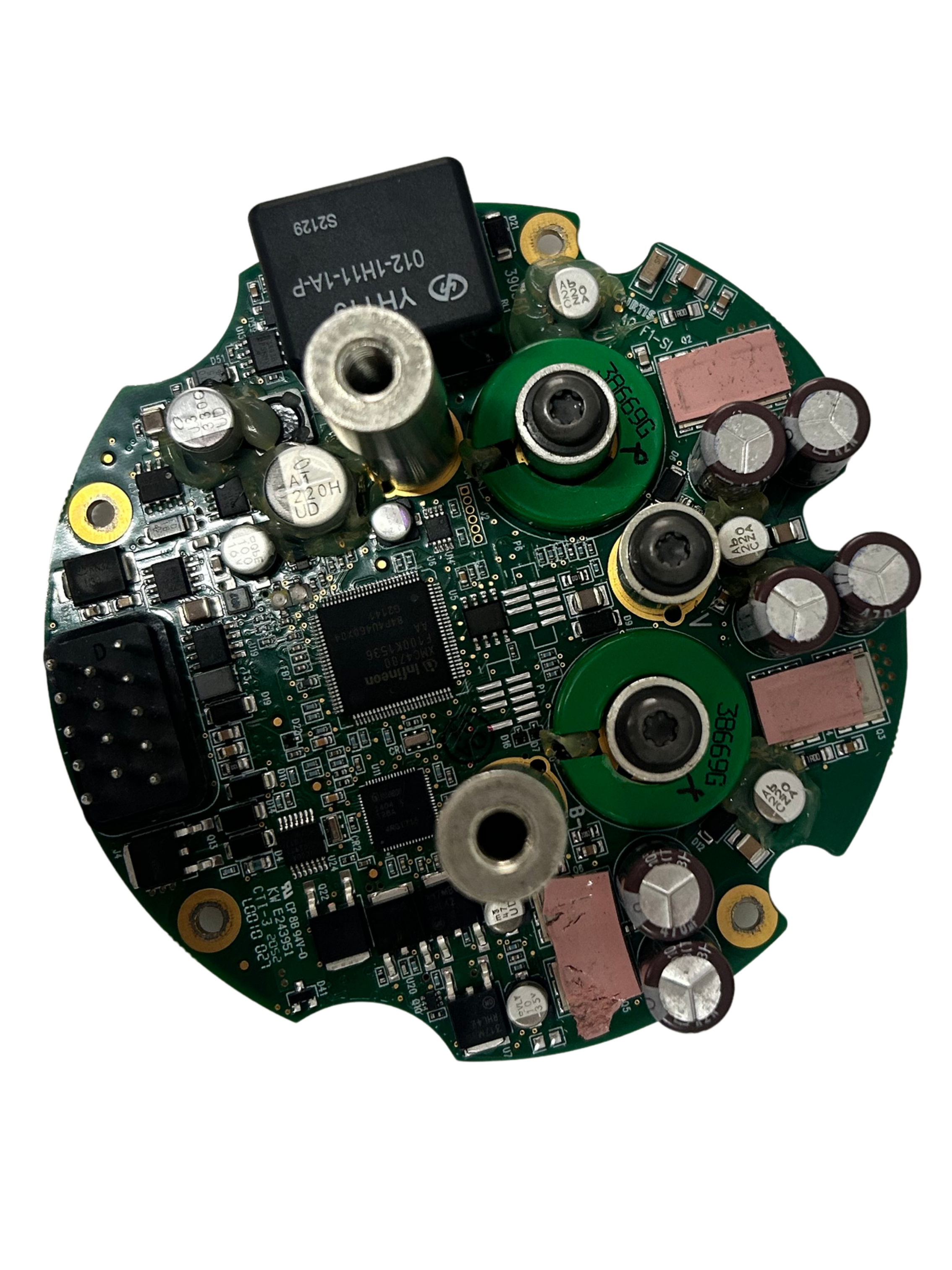 Placa eletrônica em reparo